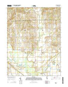 Birds Illinois Current topographic map, 1:24000 scale, 7.5 X 7.5 Minute, Year 2015