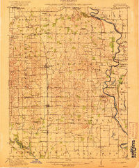 Birds Illinois Historical topographic map, 1:62500 scale, 15 X 15 Minute, Year 1917