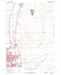 Bradley Illinois Historical topographic map, 1:24000 scale, 7.5 X 7.5 Minute, Year 1964