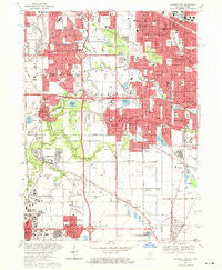 Calumet City Illinois Historical topographic map, 1:24000 scale, 7.5 X 7.5 Minute, Year 1968