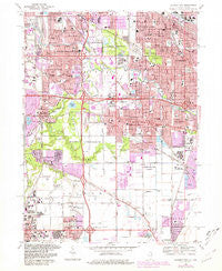 Calumet City Illinois Historical topographic map, 1:24000 scale, 7.5 X 7.5 Minute, Year 1968