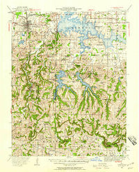 Carbondale Illinois Historical topographic map, 1:62500 scale, 15 X 15 Minute, Year 1941