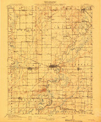 Carlyle Illinois Historical topographic map, 1:62500 scale, 15 X 15 Minute, Year 1910