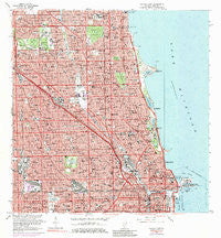 Chicago Loop Illinois Historical topographic map, 1:24000 scale, 7.5 X 7.5 Minute, Year 1963