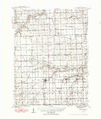 Cissna Park Illinois Historical topographic map, 1:62500 scale, 15 X 15 Minute, Year 1949