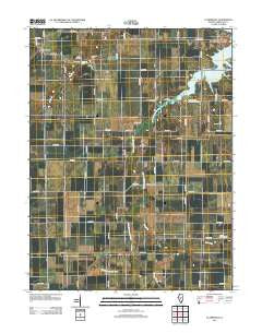 Clarksdale Illinois Historical topographic map, 1:24000 scale, 7.5 X 7.5 Minute, Year 2012