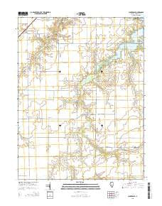 Clarksdale Illinois Current topographic map, 1:24000 scale, 7.5 X 7.5 Minute, Year 2015