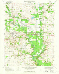 Clay City Illinois Historical topographic map, 1:24000 scale, 7.5 X 7.5 Minute, Year 1970
