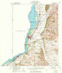 Clinton Iowa Historical topographic map, 1:62500 scale, 15 X 15 Minute, Year 1952