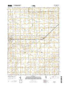Colfax Illinois Current topographic map, 1:24000 scale, 7.5 X 7.5 Minute, Year 2015