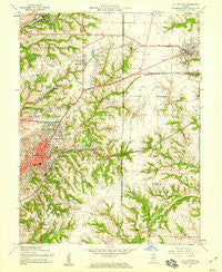Collinsville Illinois Historical topographic map, 1:24000 scale, 7.5 X 7.5 Minute, Year 1954
