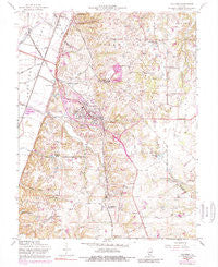 Columbia Illinois Historical topographic map, 1:24000 scale, 7.5 X 7.5 Minute, Year 1955