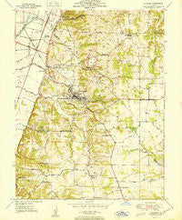 Columbia Illinois Historical topographic map, 1:24000 scale, 7.5 X 7.5 Minute, Year 1951