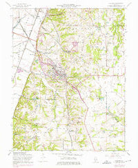 Columbia Illinois Historical topographic map, 1:24000 scale, 7.5 X 7.5 Minute, Year 1955