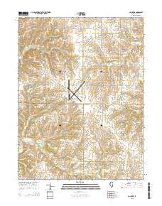Columbus Illinois Current topographic map, 1:24000 scale, 7.5 X 7.5 Minute, Year 2015