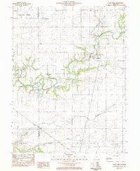 Cooks Mills Illinois Historical topographic map, 1:24000 scale, 7.5 X 7.5 Minute, Year 1983