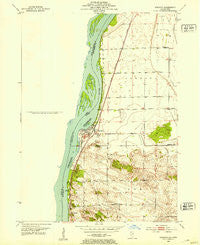 Cordova Illinois Historical topographic map, 1:24000 scale, 7.5 X 7.5 Minute, Year 1952