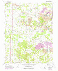 Crab Orchard Illinois Historical topographic map, 1:24000 scale, 7.5 X 7.5 Minute, Year 1965