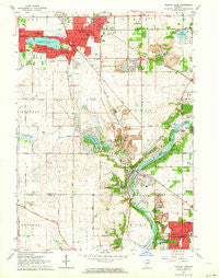 Crystal Lake Illinois Historical topographic map, 1:24000 scale, 7.5 X 7.5 Minute, Year 1962