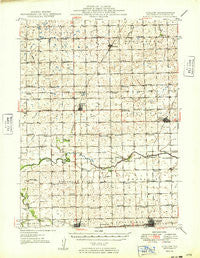 Cullom Illinois Historical topographic map, 1:62500 scale, 15 X 15 Minute, Year 1949