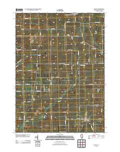 Dakota Illinois Historical topographic map, 1:24000 scale, 7.5 X 7.5 Minute, Year 2012