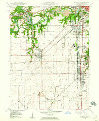 Danville SW Illinois Historical topographic map, 1:24000 scale, 7.5 X 7.5 Minute, Year 1949