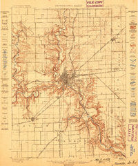 Danville Illinois Historical topographic map, 1:62500 scale, 15 X 15 Minute, Year 1899