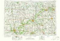 Danville Illinois Historical topographic map, 1:250000 scale, 1 X 2 Degree, Year 1953