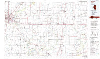 Decatur Illinois Historical topographic map, 1:100000 scale, 30 X 60 Minute, Year 1985