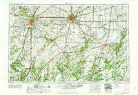 Decatur Illinois Historical topographic map, 1:250000 scale, 1 X 2 Degree, Year 1961