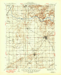 Delavan Illinois Historical topographic map, 1:62500 scale, 15 X 15 Minute, Year 1942