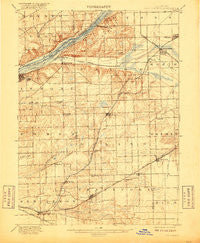 Des Plaines Illinois Historical topographic map, 1:62500 scale, 15 X 15 Minute, Year 1901