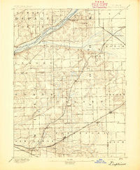 Des Plaines Illinois Historical topographic map, 1:62500 scale, 15 X 15 Minute, Year 1894