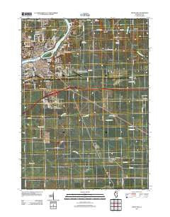 Dixon East Illinois Historical topographic map, 1:24000 scale, 7.5 X 7.5 Minute, Year 2012