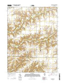 Doddsville Illinois Current topographic map, 1:24000 scale, 7.5 X 7.5 Minute, Year 2015