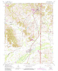 Dongola Illinois Historical topographic map, 1:24000 scale, 7.5 X 7.5 Minute, Year 1966