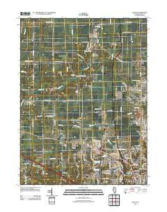Dunlap Illinois Historical topographic map, 1:24000 scale, 7.5 X 7.5 Minute, Year 2012