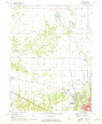 Dunlap Illinois Historical topographic map, 1:24000 scale, 7.5 X 7.5 Minute, Year 1971