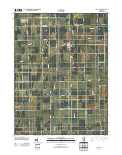 East Lynn Illinois Historical topographic map, 1:24000 scale, 7.5 X 7.5 Minute, Year 2012