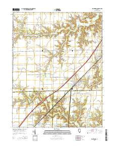 Edgewood Illinois Current topographic map, 1:24000 scale, 7.5 X 7.5 Minute, Year 2015