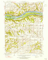 Edgington Illinois Historical topographic map, 1:62500 scale, 15 X 15 Minute, Year 1938