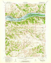 Edgington Illinois Historical topographic map, 1:62500 scale, 15 X 15 Minute, Year 1953