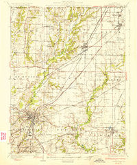 Edwardsville Illinois Historical topographic map, 1:62500 scale, 15 X 15 Minute, Year 1932