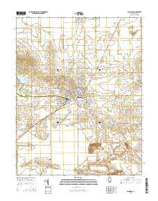 Eldorado Illinois Current topographic map, 1:24000 scale, 7.5 X 7.5 Minute, Year 2015