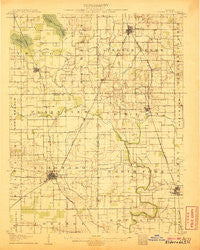 Eldorado Illinois Historical topographic map, 1:62500 scale, 15 X 15 Minute, Year 1906