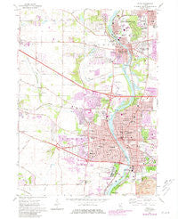 Elgin Illinois Historical topographic map, 1:24000 scale, 7.5 X 7.5 Minute, Year 1962