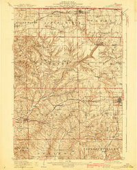 Elizabeth Illinois Historical topographic map, 1:62500 scale, 15 X 15 Minute, Year 1911