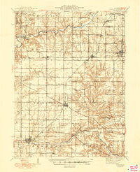 Elmwood Illinois Historical topographic map, 1:62500 scale, 15 X 15 Minute, Year 1948