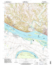 Elsah Illinois Historical topographic map, 1:24000 scale, 7.5 X 7.5 Minute, Year 1991
