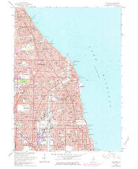 Evanston Illinois Historical topographic map, 1:24000 scale, 7.5 X 7.5 Minute, Year 1963